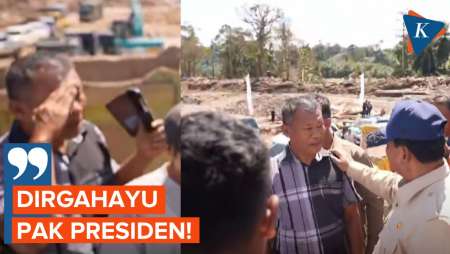 Detik-detik Langkah Prabowo Terhenti Pensiunan TNI Yang Beri Hormat Di Tapanuli Selatan