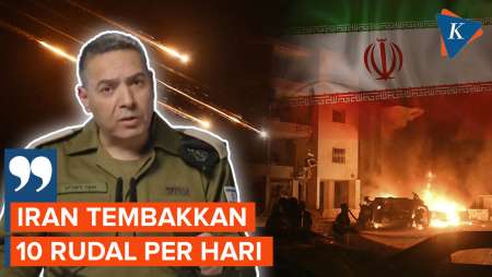 IDF Sebut Iran Tembakkan Rata-rata 10 Rudal Per Hari Ke Israel