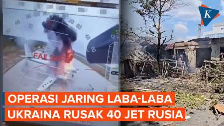 Operasi Jaring Laba-laba Ukraina, Hancurkan 40 Jet Tempur Strategis Rusia