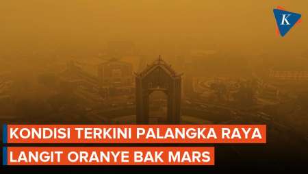 Karhutla Masih Menyala, Ini Penampakan Drone Langit Palangka Raya