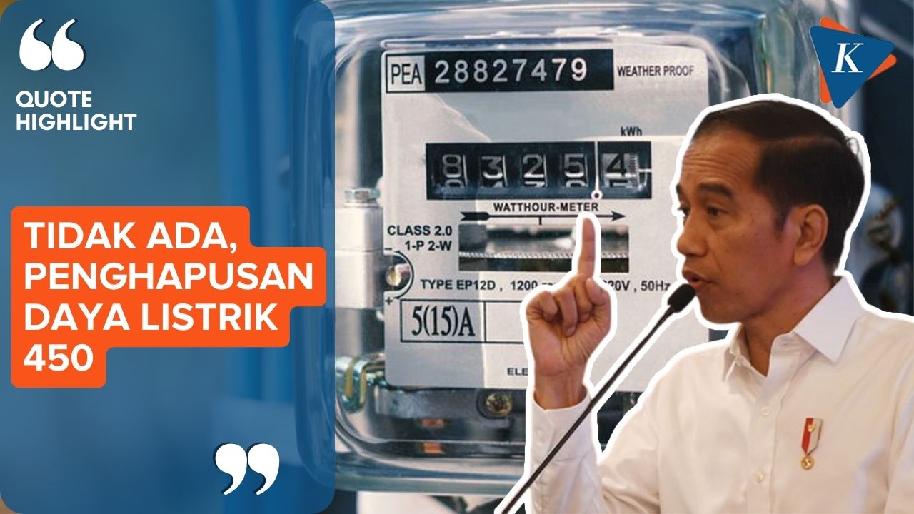 Jokowi Tegaskan Tak Ada Perubahan Daya Listrik 450 VA ke 900 VA