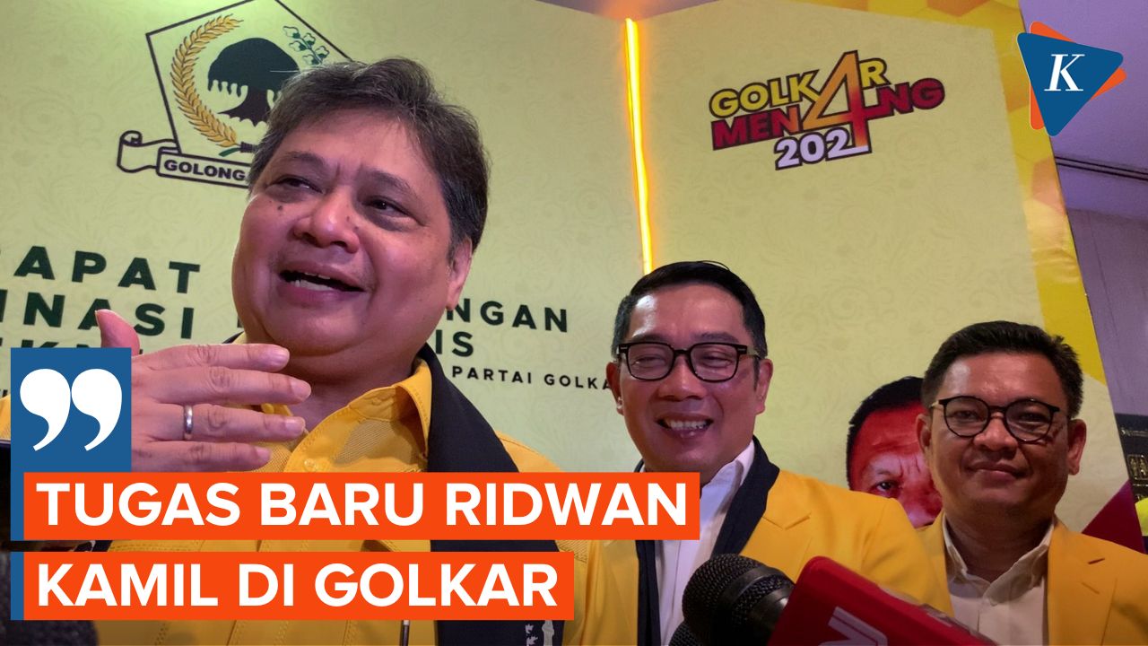 Ini Tugas Baru Ridwan Kamil di Golkar, Gaet Suara di Jakarta, Banten, dan Jabar