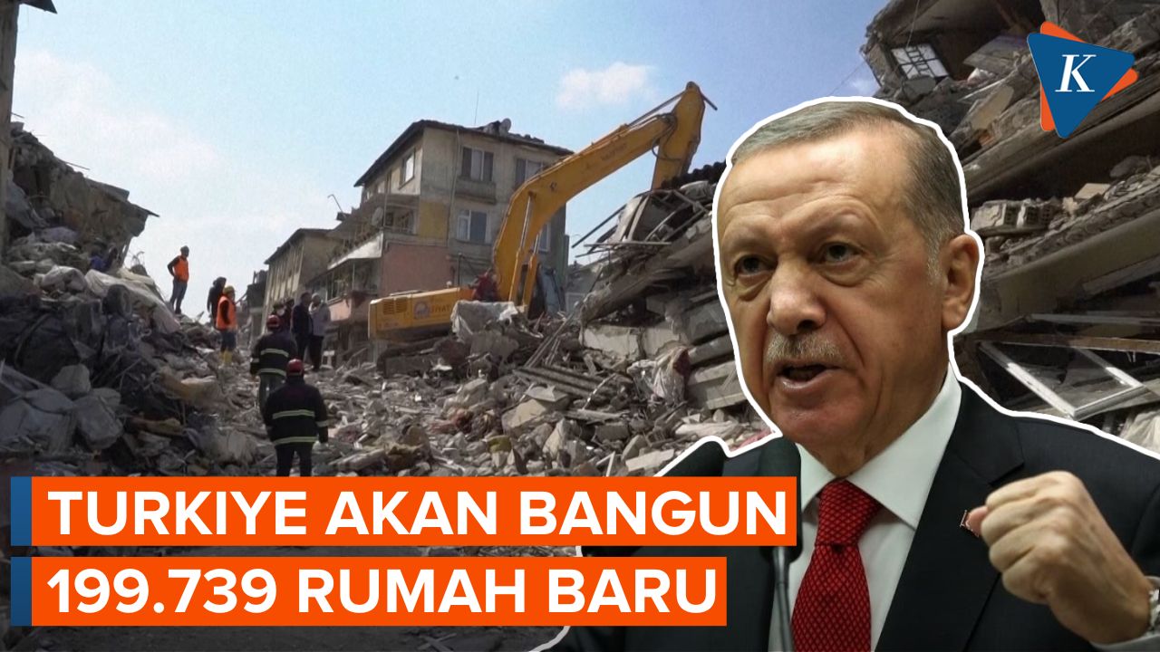 Erdogan Janji Bangun Hampir 200 Ribu Rumah di Turkiye, Pembangunan Dimulai Maret 2023