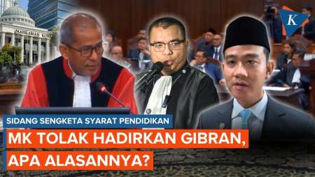 MK Tolak Hadirkan Gibran Dalam Sidang Sengketa Syarat Pendidikan, Apa Alasannya?