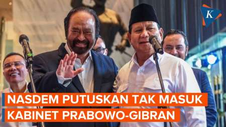 Nasdem Putuskan Tak Masuk Kabinet Prabowo meski Dukung Pemerintah