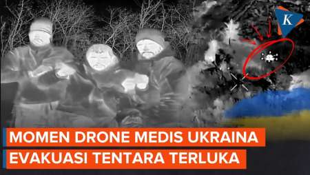 Detik-detik Drone Medis Ukraina Evakuasi Tentara Terluka, Cuma Butuh 15 Menit!