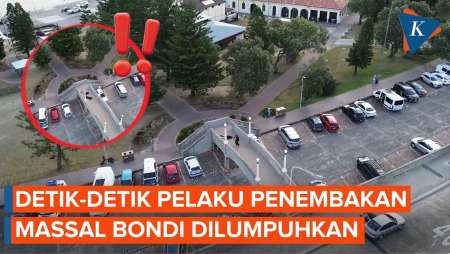 Adu Tembak! Ini Momen Pelaku Penembakan Australia Dilumpuhkan Petugas