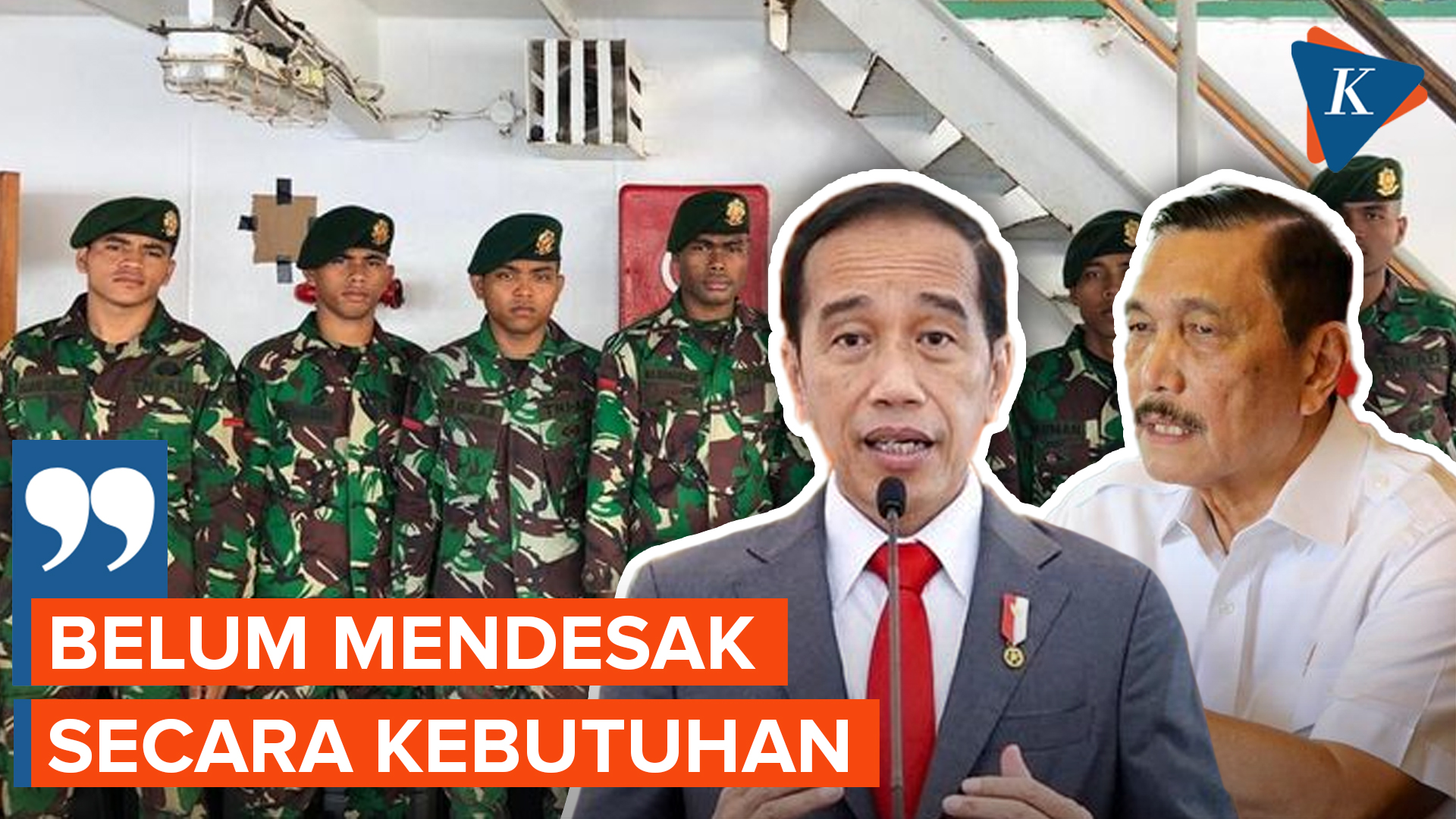 Kata Jokowi soal Luhut Usul TNI ke Pemerintahan