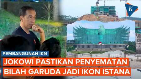 Jokowi Meninjau Proses Pembangunan Istana Negara dan Kantor Presiden di IKN