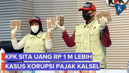 Penampakan Uang Rp 1 M Dari Kasus Korupsi Pajak Kalsel