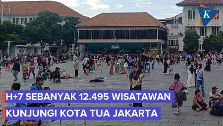 H+7 Lebaran Kota Tua Jakarta Masih Dipadati Wisatawan