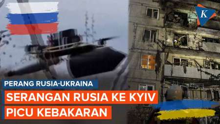 Kyiv Diserang Drone Rusia, Picu Kebakaran di Ibu Kota Ukraina