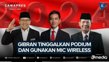 Beda Gaya Cawapres Sampaikan Visi, Gibran Pilih Mic Wireless dan Tinggalkan Podium