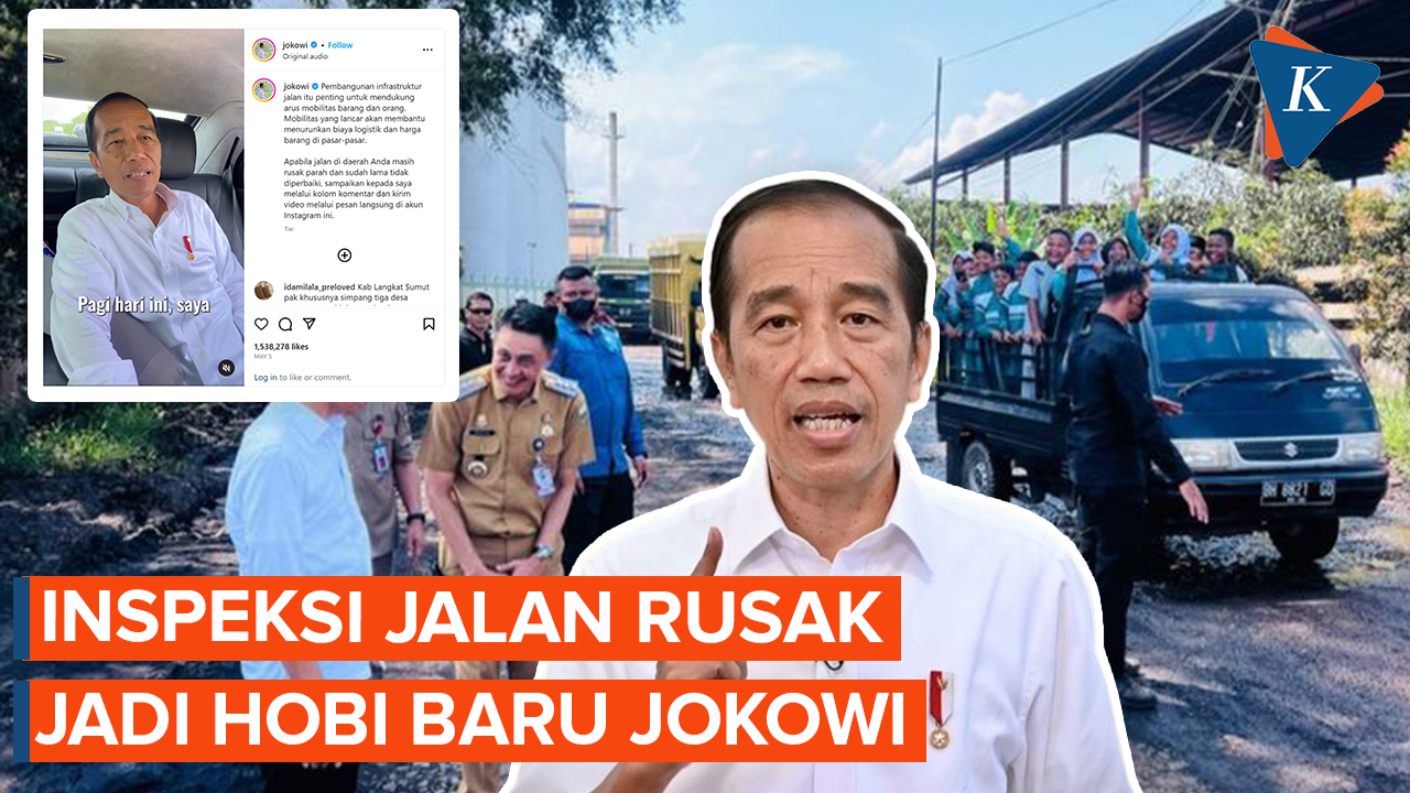 Jajal Jalan Rusak Jadi Agenda Baru Kunker Jokowi