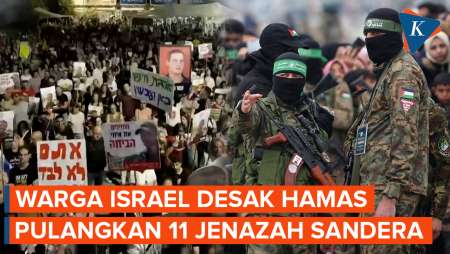 Warga Israel Demo Tuntut Hamas Segera Kembalikan 11 Jenazah Sandera