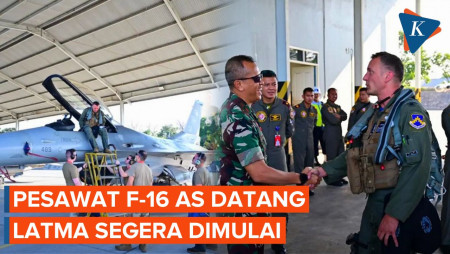 Pesawat Tempur F-16 Angkatan Udara AS Mendarat di Pekanbaru, Latihan Bersama Segera Digelar