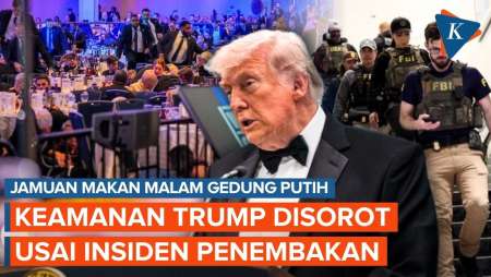 8 Tembakan Warnai Jamuan Trump, Keamanan Gedung Putih Dipertanyakan