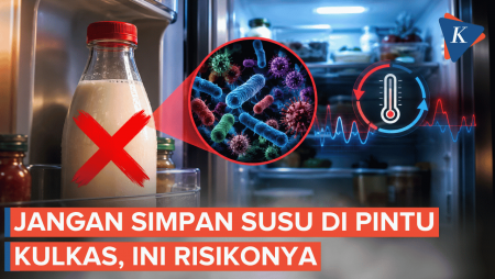 Risiko Menyimpan Susu Di Pintu Kulkas