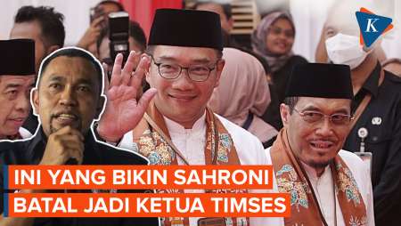 Alasan Sahroni Mundur dari Ketua Timses Pemenangan Ridwan Kamil-Suswono