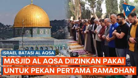 Israel Hanya Izinkan Masjid Al Aqsa untuk Ibadah Muslim Palestina di Pekan Pertama