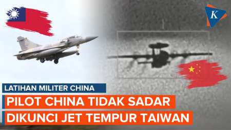 Jet Tempur Taiwan Kunci Pesawat China Yang Sedang Latihan, Pilot Tidak Sadar