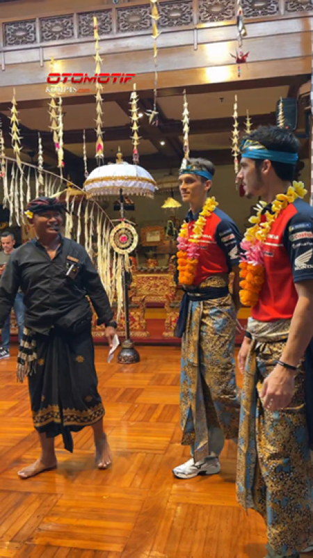 Duo Pebalap MotoGP Honda HRC Castrol Tiba Di Bali