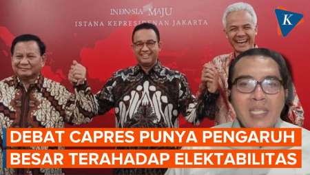 Debat Pertama Pengaruhi Elektabilitas Capres, Jadi Ajang Adu Gagasan