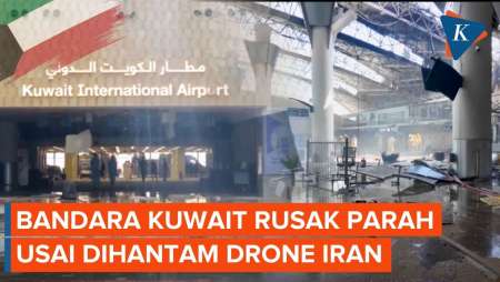 Bandara Kuwait Berlubang Setelah Dihantam Drone Iran
