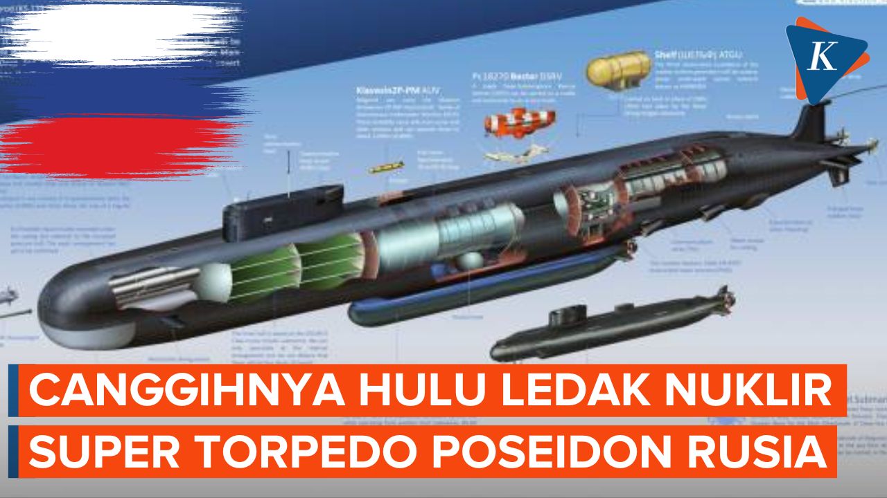 Rusia Produksi Hulu Ledak Nuklir Super Torpedo Poseidon