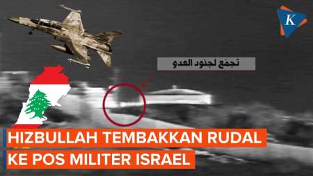 Detik-detik Hizbullah Tembakkan Rudal Anti-baja ke Pos Militer Israel