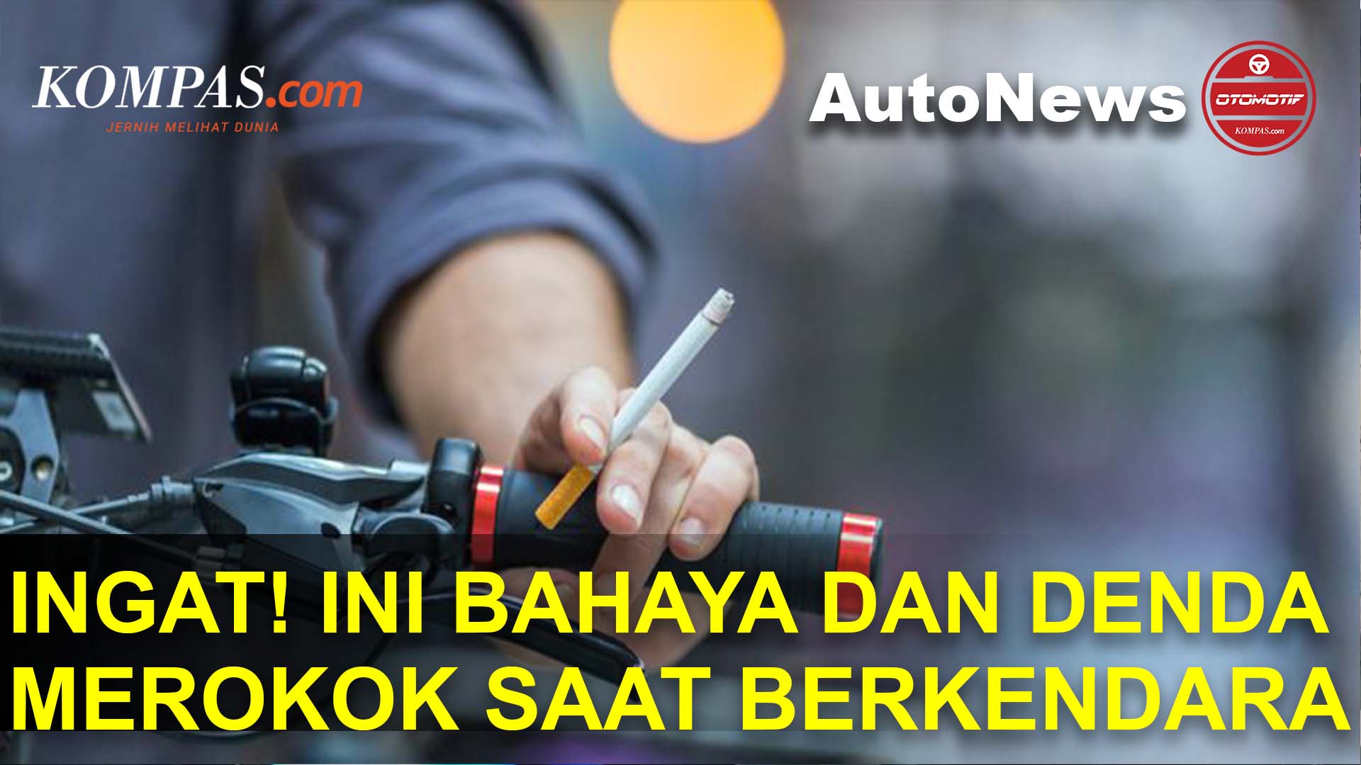 Selain Berbahaya, Merokok Saat Berkendara Juga Bisa Kena Denda