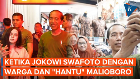 Liburan di Yogyakarta, Jokowi  Berswafoto dengan Warga hingga 