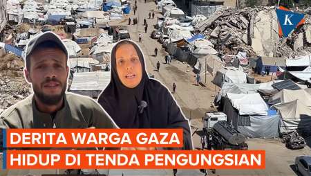 Derita Warga Gaza Saat Kesulitan Hidup di Tenda Pengungsian