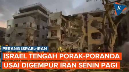 Gelombang Serangan Iran Hantam Israel Senin Pagi, 67 Orang Terluka!