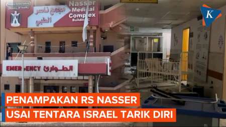 Usai Tentara Israel Ditarik Mundur, Begini Penampakan RS Nasser di Khan Younis Gaza