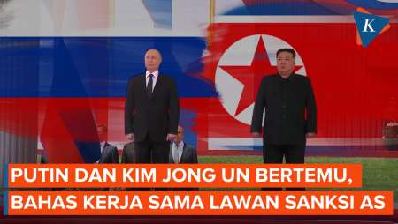 Putin Tiba di Korut, Bahas Kerja Sama Lawan Sanksi AS dengan Kim Jong Un
