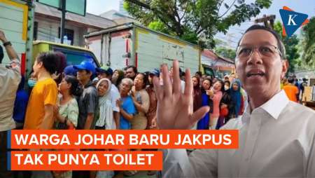 Ribuan Warga Johar Baru Jakpus BAB di Kali, Heru Budi: Kami Buatkan Toilet Bersama