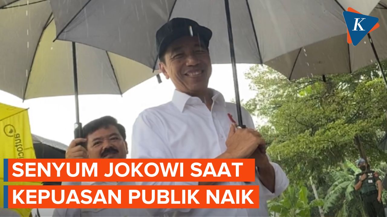 Senyum Jokowi soal Meningkatnya Kepuasan Masyarakat terhadap Pemerintah di Survei Litbang Kompas