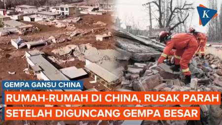 Penampakan Gansu China Setelah Gempa M 6,2 yang Tewaskan 131 Orang