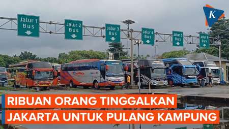 12.025 Orang Tinggalkan Jakarta dari Terminal Pulo Gebang