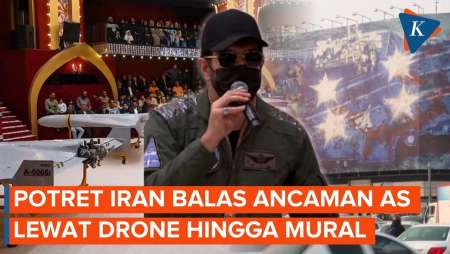Iran Gertak Balik AS: Drone-drone Dipamerkan, Mural Dipajang!