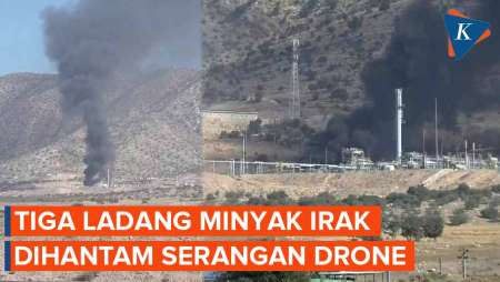 Tiga Ladang Minyak Irak Kembali Dihantam Drone, Kelima Kalinya dalam Sepekan!