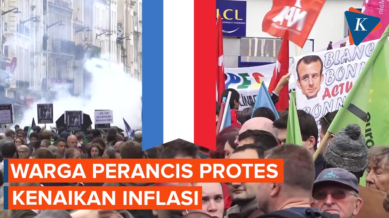 Ribuan Warga Perancis Turun ke Jalan, Protes Kenaikan Inflasi dan Krisis Iklim