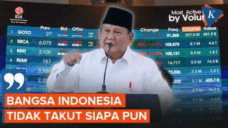 Prabowo: Indonesia Tidak Takut MSCI
