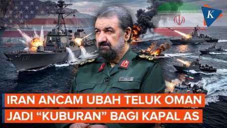 Iran Ancam Kubur Kapal Perang AS di Laut Oman jika Blokade Berlanjut