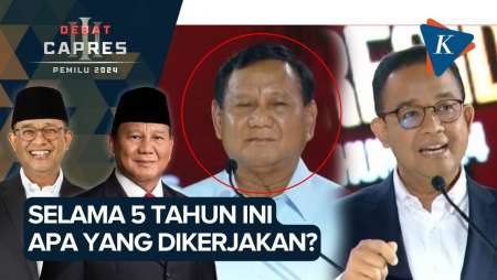 Momen Debat Prabowo dan Anies soal Tanah 340 Ribu Hektar sampai Dilerai Moderator