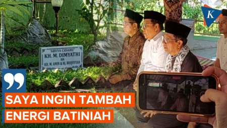 Mahfud Ziarah ke Makam Alm Ayah Abuya Muhtadi, Akui Ingin Tambah Energi Batiniah