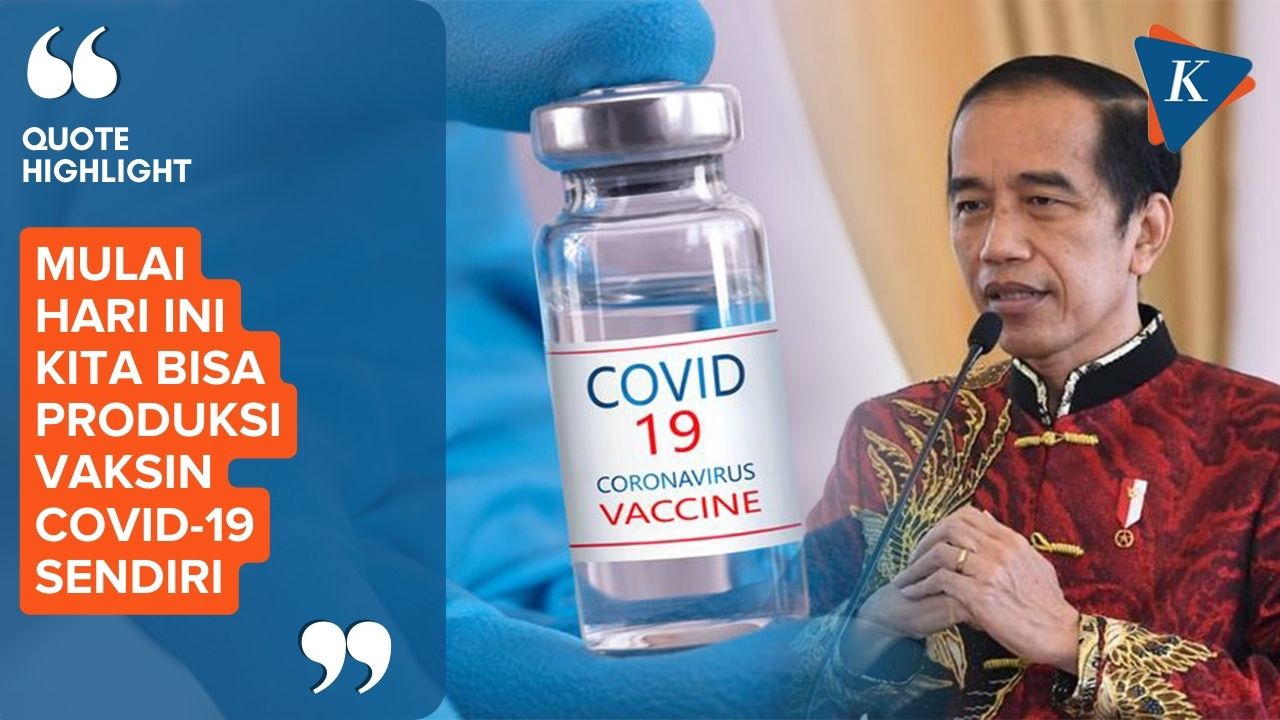Jokowi Umumkan Indonesia Bisa Produksi Vaksin Covid-19 Sendiri