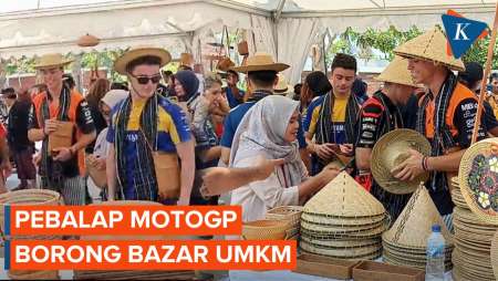 Pebalap MotoGP Serbu Bazar UMKM, Pedagang Untung hingga Rp 700.000