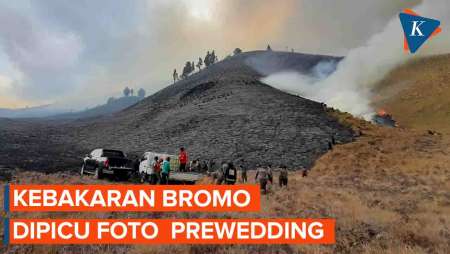 Penyebab Kebakaran Bromo Dipicu Foto Prewedding Pakai Flare